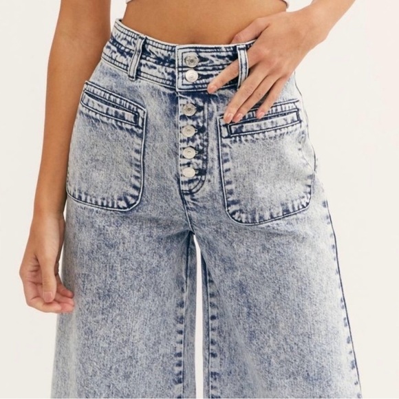 We the Free Colette Wide Leg Cropped Pant | Size 26 - Picture 4 of 10